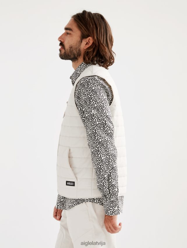 Aigle vīriešiem īsa dupont sorona stepēta wr piedurkņu veste sable drēbes P0R84L187