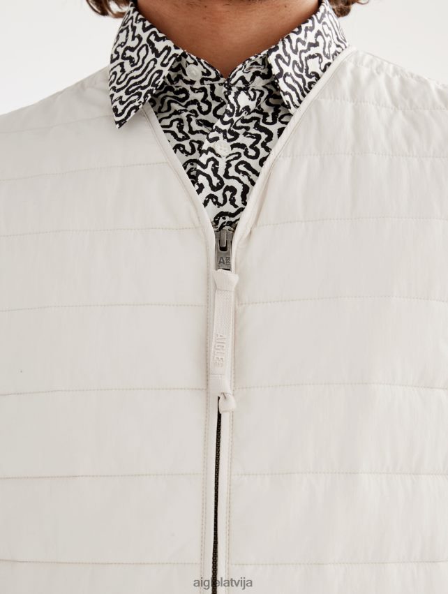 Aigle vīriešiem īsa dupont sorona stepēta wr piedurkņu veste sable drēbes P0R84L187
