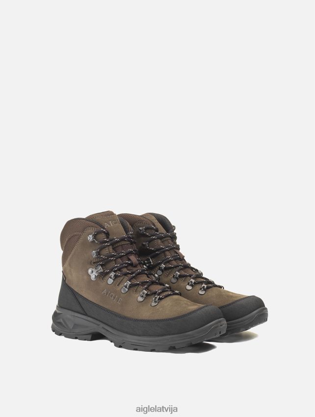 Aigle vīriešiem Gore-Tex kurpes ar augstu augšdaļu ar 360 grādu purngalu tumši brūns kurpes P0R84L276