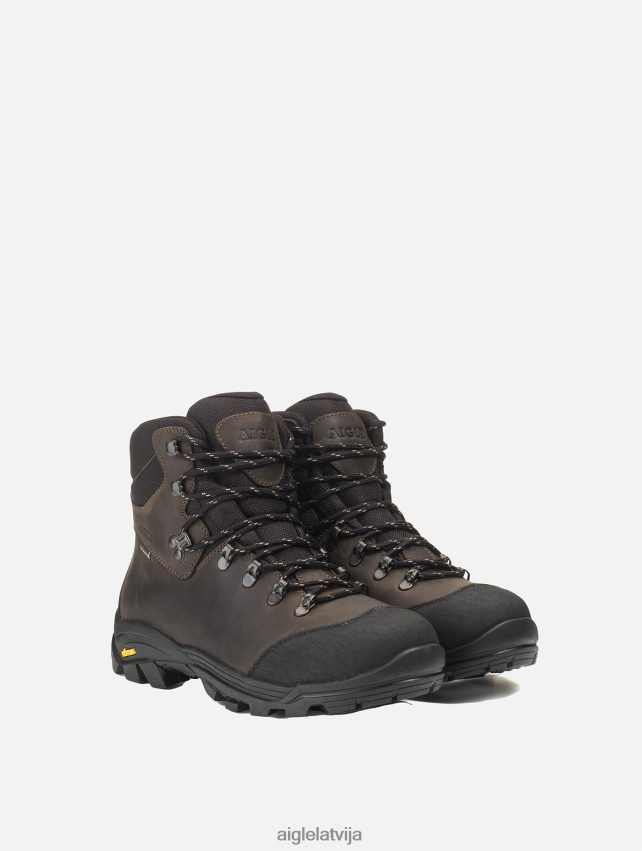 Aigle vīriešiem Vibram ūdensizturīgi augsti apavi tumši brūns kurpes P0R84L273