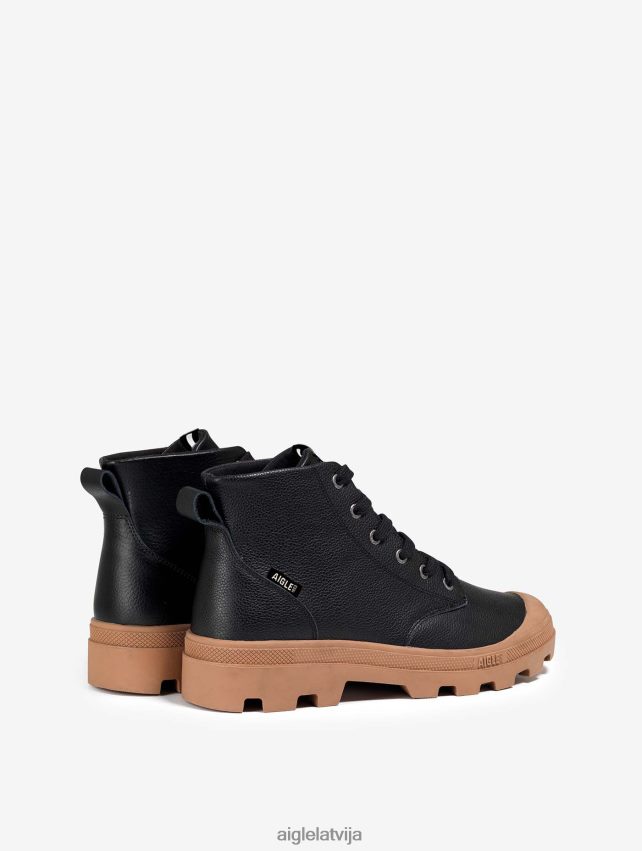 Aigle vīriešiem daudzpusīgi apavi no ādas noir kurpes P0R84L263