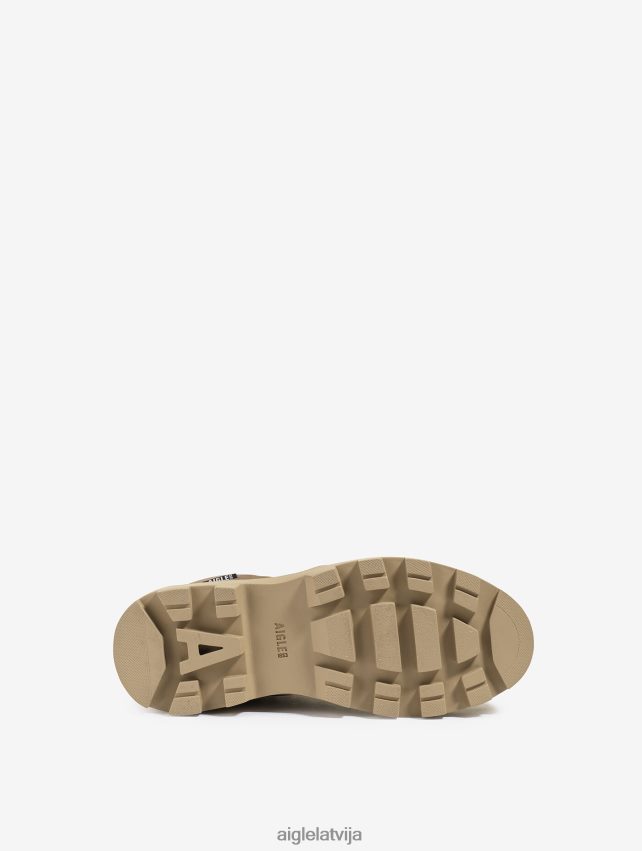 Aigle vīriešiem ikoniskie pārgājienu apavi no Gore-Tex ādas kastanis kurpes P0R84L271