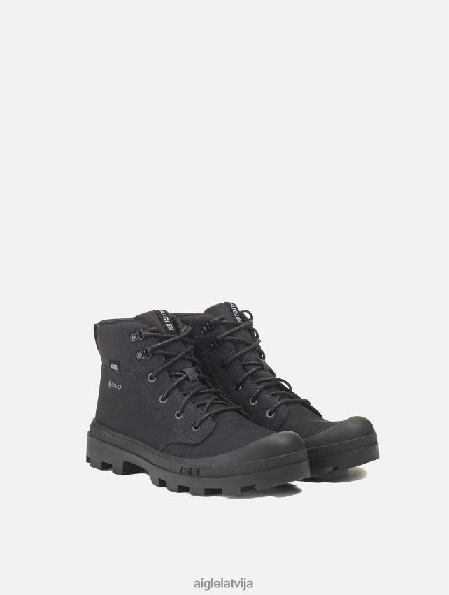 Aigle vīriešiem ikoniskie pārgājienu apavi no Gore-Tex ādas noir kurpes P0R84L264