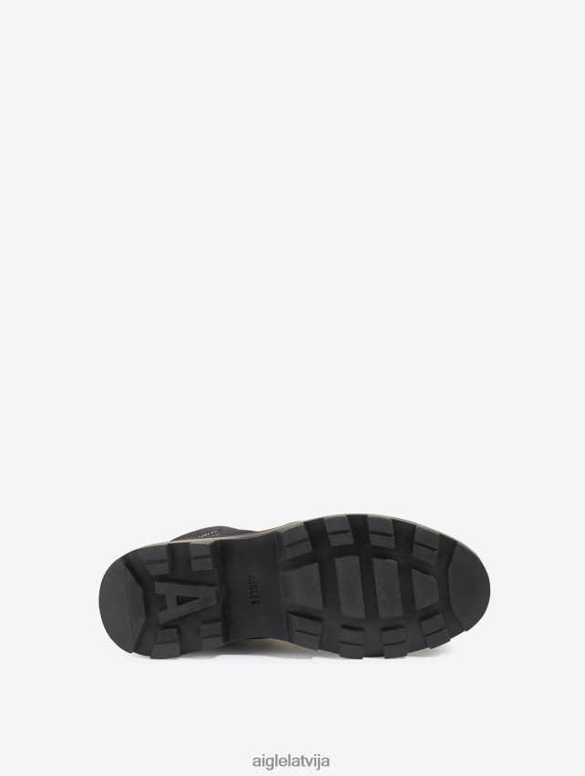 Aigle vīriešiem ikoniskie pārgājienu apavi no Gore-Tex ādas noir kurpes P0R84L264