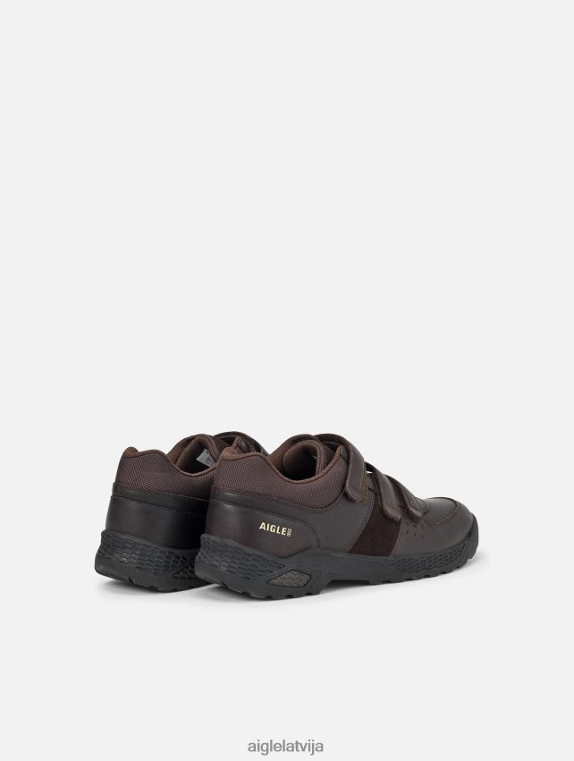 Aigle vīriešiem pretnoguruma apavi ar velcro aizdari brūns kurpes P0R84L288