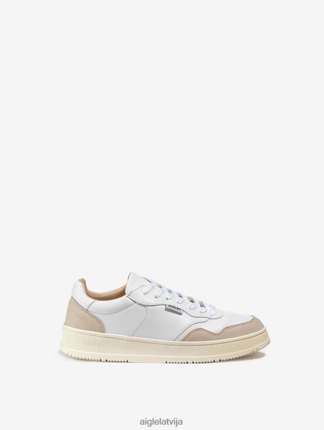 Aigle vīriešiem ilgtspējīgas ādas kedas blanc kurpes P0R84L289