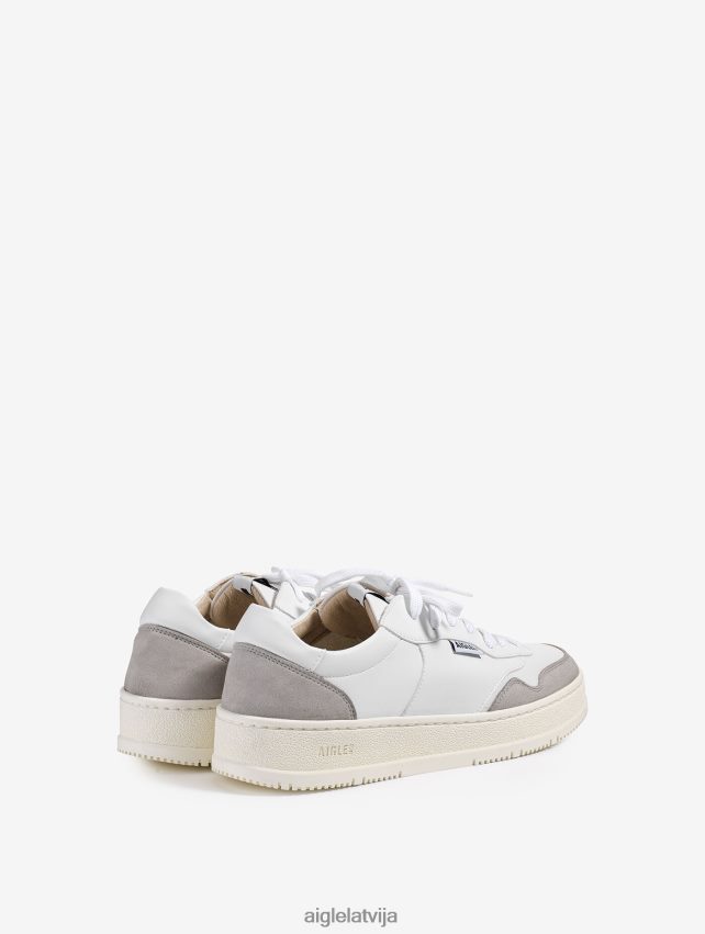 Aigle vīriešiem ilgtspējīgas ādas kedas blanc kurpes P0R84L289