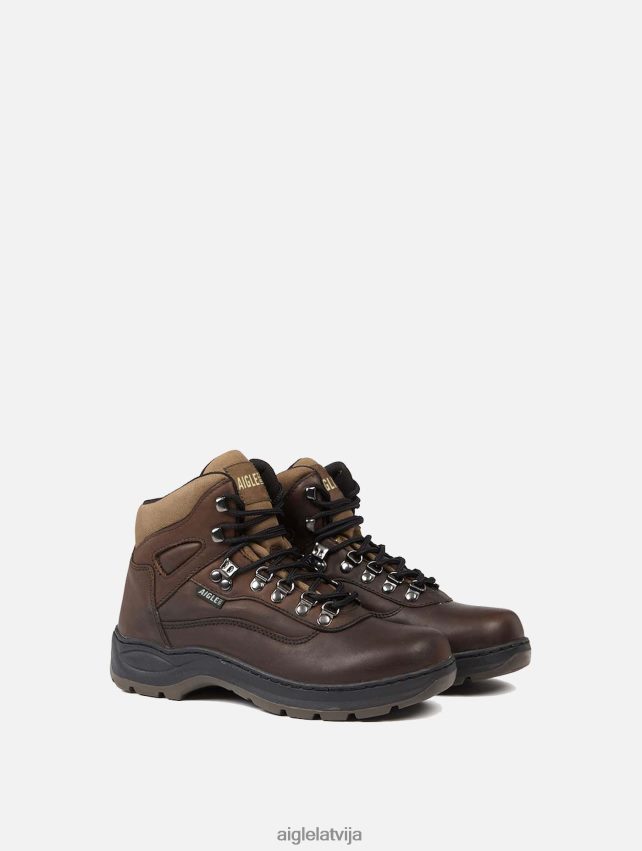 Aigle vīriešiem potītes pastaigu apavi govs āda marron kurpes P0R84L310