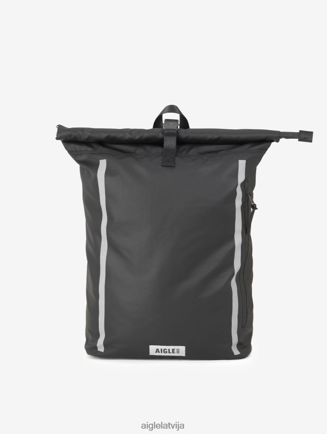 Aigle vīriešiem pilsētas ūdeni atgrūdoša ruļļa mugursoma 29l noir Piederumi P0R84L372