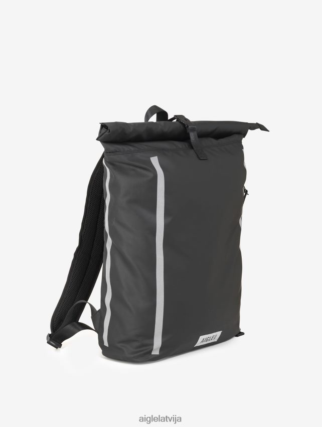 Aigle vīriešiem pilsētas ūdeni atgrūdoša ruļļa mugursoma 29l noir Piederumi P0R84L372