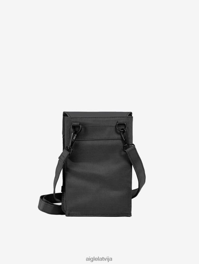 Aigle vīriešiem pilsētas ūdensnecaurlaidīga cross body sajūga soma noir Piederumi P0R84L369