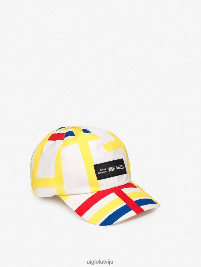 Aigle x Centre Pompidou vīriešiem apdrukāts vāciņš mondrian Piederumi P0R84L402