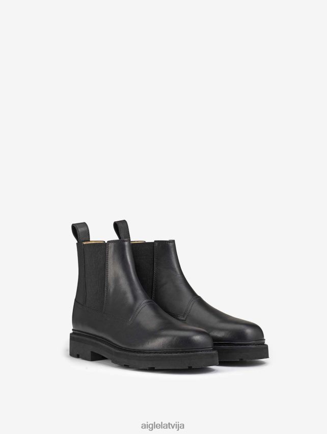 Aigle vīriešiem norvēģiski šūti ādas chelsea zābaki noir zābaki P0R84L307
