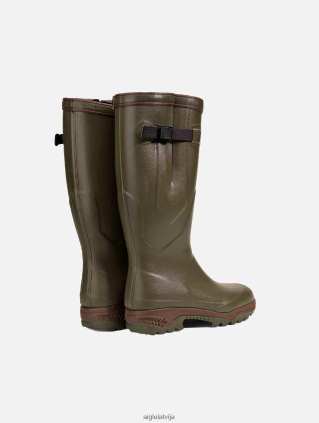 Aigle vīriešiem Francijā ražoti pretnoguruma zābaki aukstam laikam kaki zābaki P0R84L243
