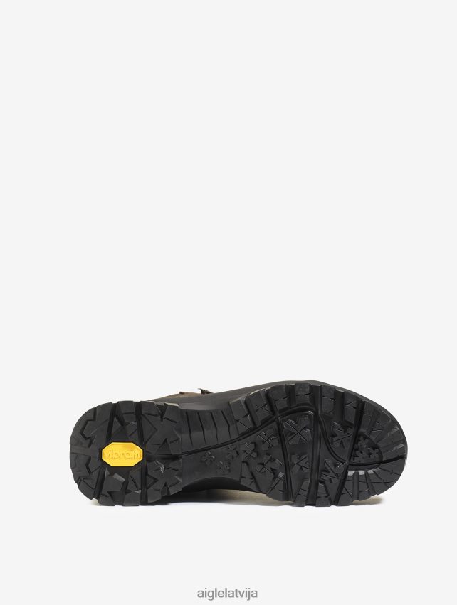 Aigle vīriešiem īpaši tehniski ādas puszābaki ar gore-tex membrānu un vibram zoli tumši brūns zābaki P0R84L275